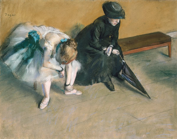 Waiting de Edgar Degas