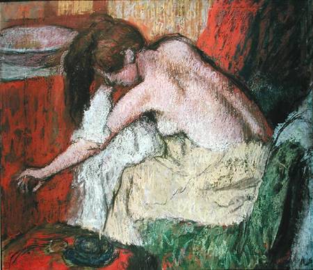 Woman drying herself de Edgar Degas