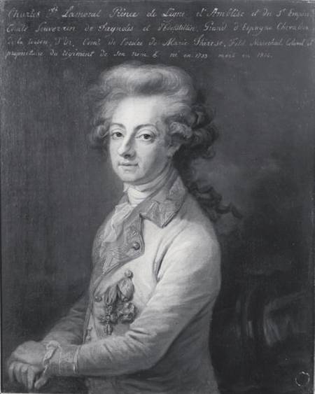 Portrait of Marshal Charles-Joseph (1735-1814) Prince de Ligne de Edmond Leclerq