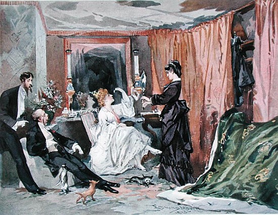 The Dressing Room of Hortense Schneider (1833-1920) at the Theatre des Varietes de Edmond Morin
