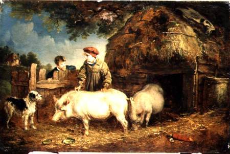Feeding the Pigs de Edmund Bristow