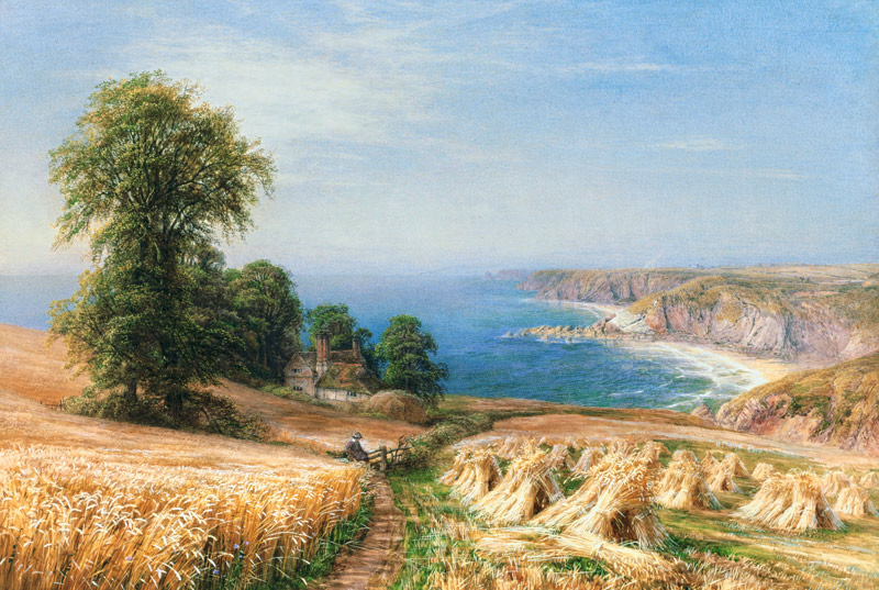 Harvest time by the Sea de Edmund George Warren