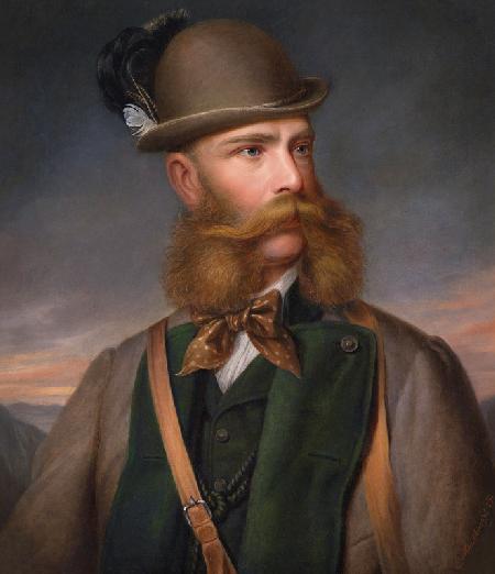 Portrait of Franz Joseph I of Austria in Hunting Dress