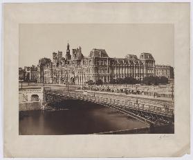 Paris: Blick auf Pont dArcole and City Hall
