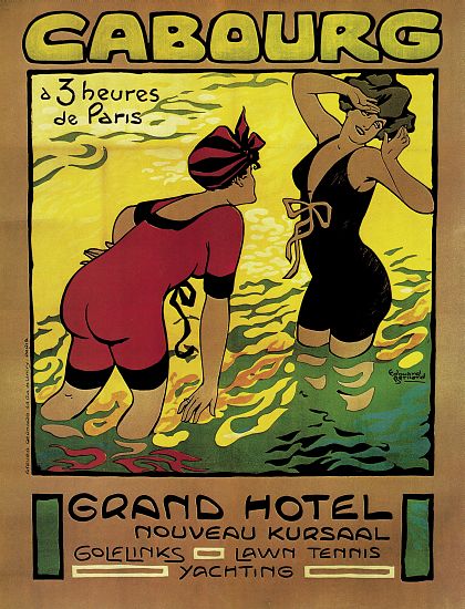Poster advertising the Grand Hotel, Cabourg de Edouard Bernard