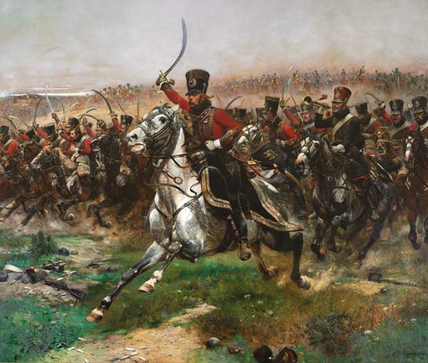 Vive L'Empereur (Charge of the 4th Hussars at the battle of Friedland, 14 June 1807) de Edouard Detaille