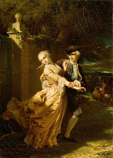 Lovelace Abducting Clarissa Harlowe de Edouard Louis Dubufe