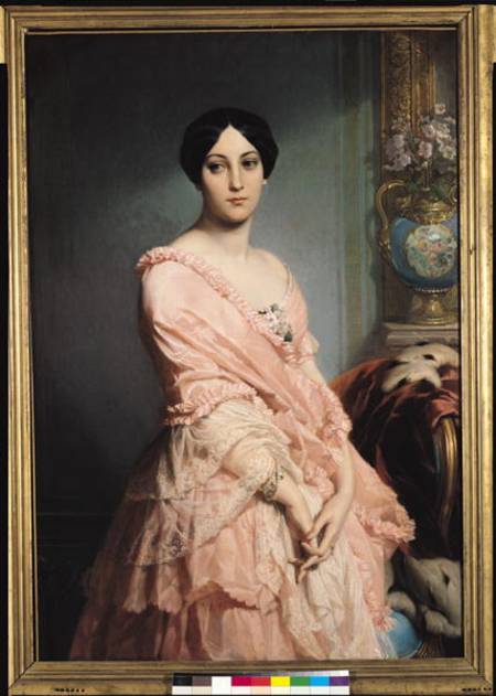 Portrait of Madame F de Edouard Louis Dubufe