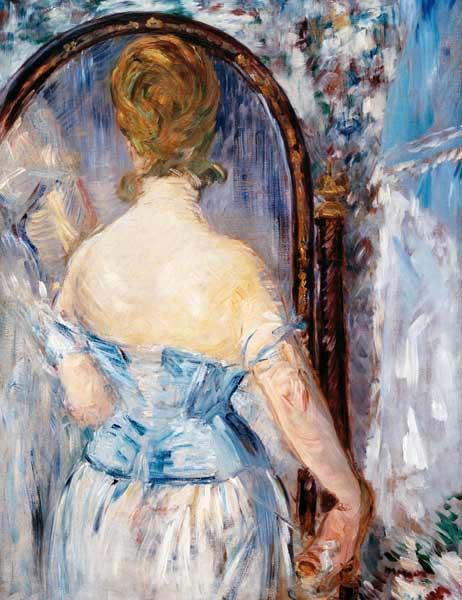 Frau vor dem Spiegel de Edouard Manet
