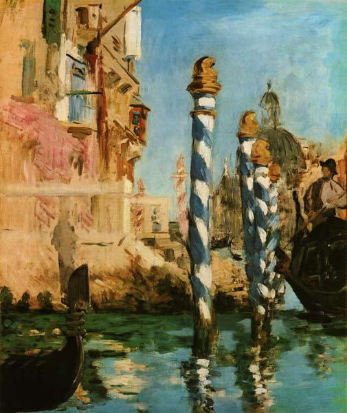 Grand Canal, Venice de Edouard Manet