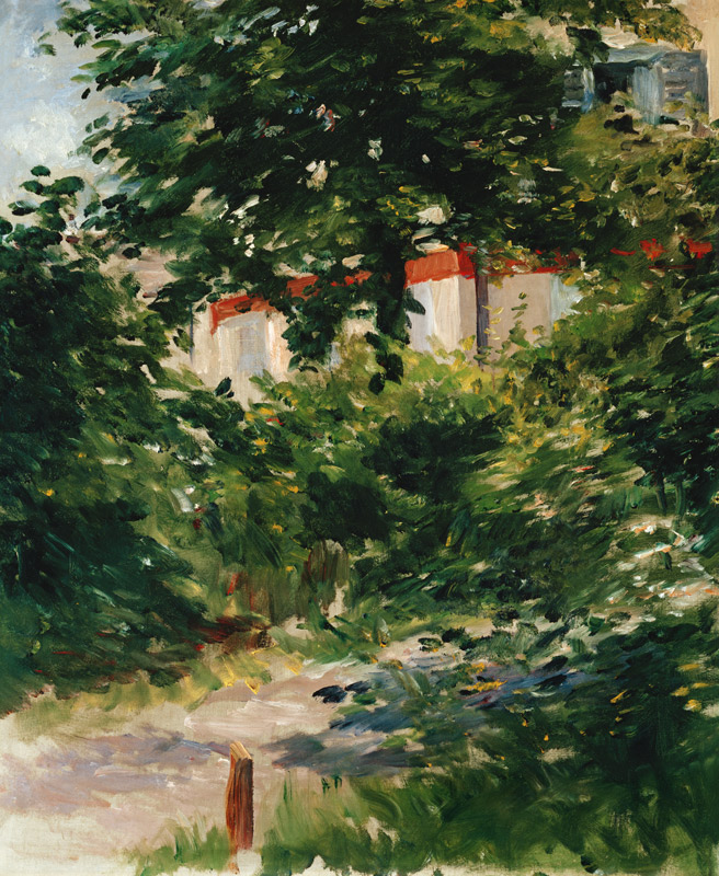 Avenue in the garden of Rueil de Edouard Manet