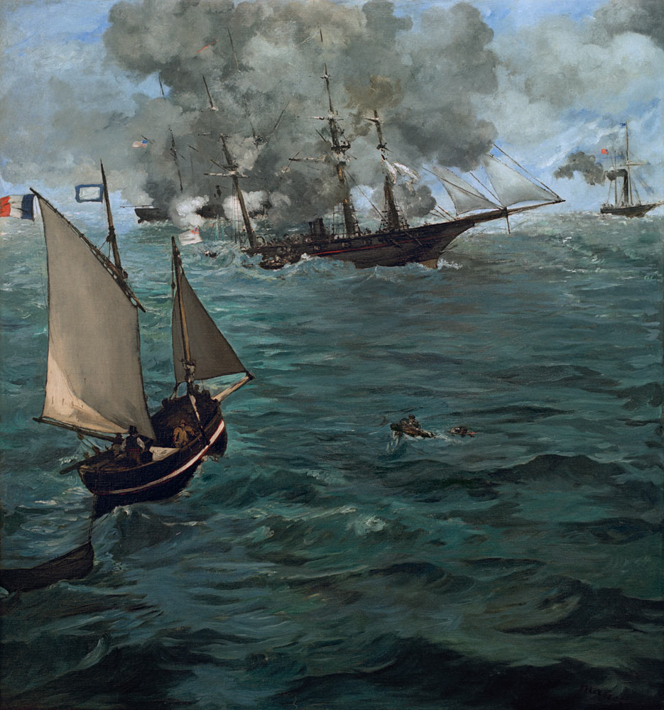The Battle of the Kearsarge and the Alabama de Edouard Manet