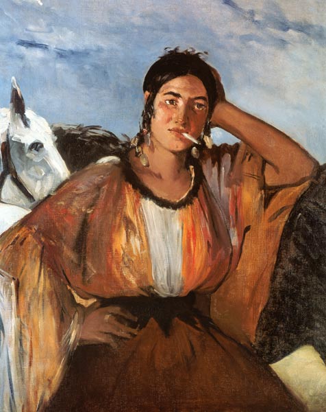 Gypsy with a Cigarette de Edouard Manet