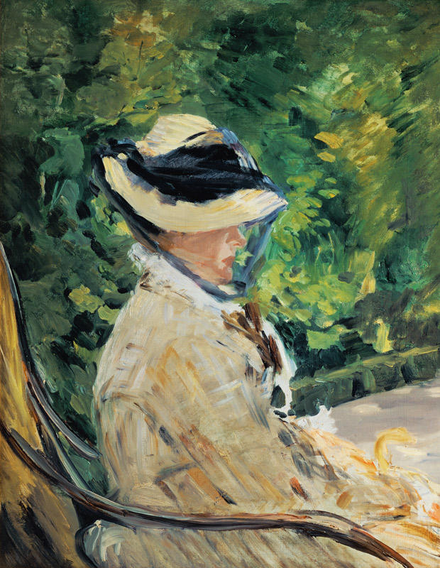 Madame Manet at Bellevue de Edouard Manet