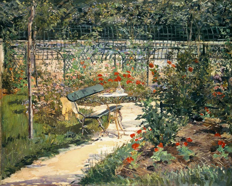 The Bench in the Garden of Versailles de Edouard Manet