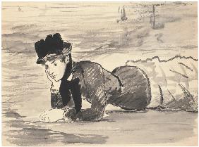 Woman Lying on the Beach. Annabel Lee