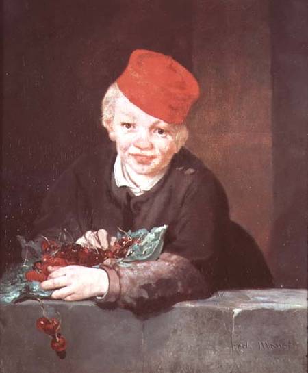 The Boy with the Cherries de Edouard Manet