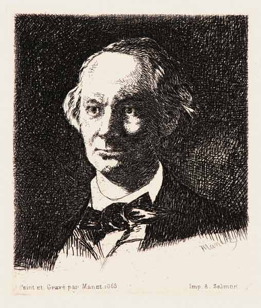 Portrait of the poet Charles Baudelaire (1821-1867) de Edouard Manet