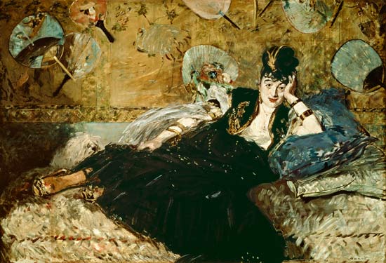 The lady with the subjects (Nina de Callias) de Edouard Manet