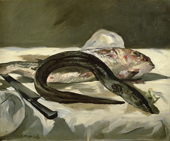 Eel and Red Mullet de Edouard Manet