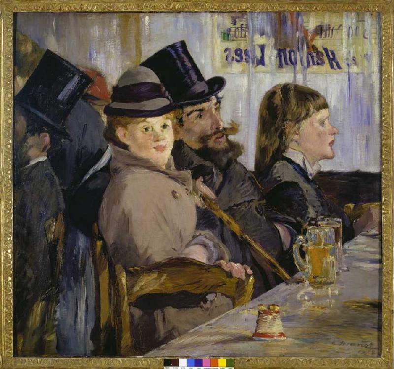 In the café de Edouard Manet