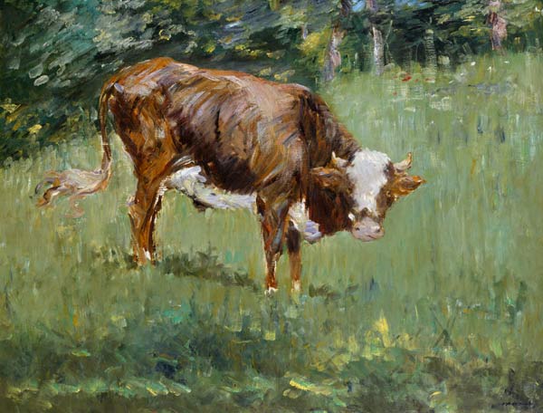 Young Bull in a Meadow de Edouard Manet