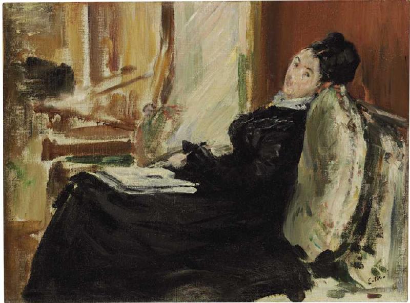 Lesende junge Frau de Edouard Manet