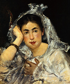 Marguerite de Conflans with hood de Edouard Manet