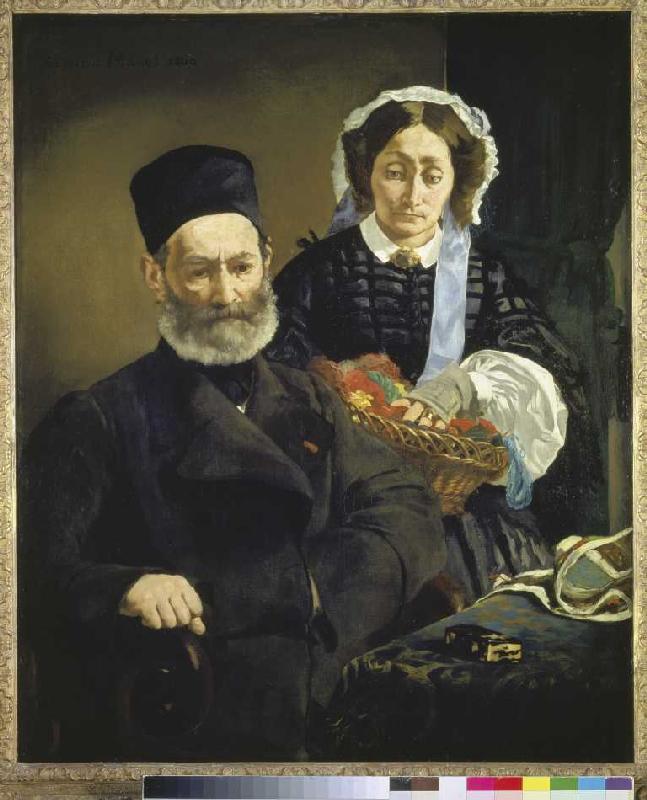 Monsieur and madam Auguste Manet, the parents of t de Edouard Manet