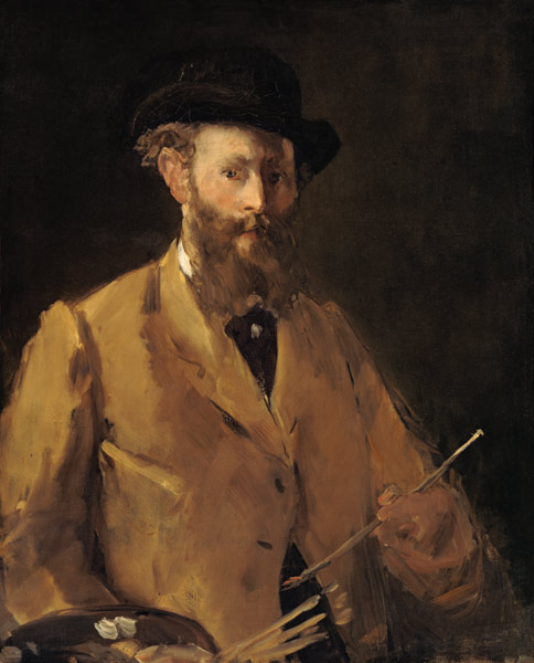 Self Portrait with Palette de Edouard Manet