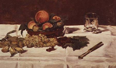 Still Life: Fruit on a Table de Edouard Manet