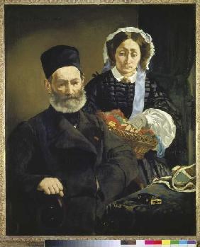 Monsieur and madam Auguste Manet, the parents of t