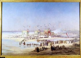 The Inauguration of the Suez Canal by the Empress Eugenie (1826-1920) 17th November 1869