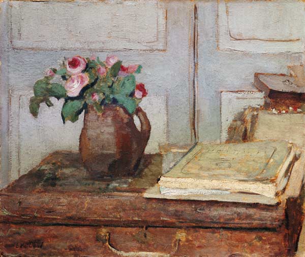 Quiet life with the painting suitcase of the artis de Edouard Vuillard