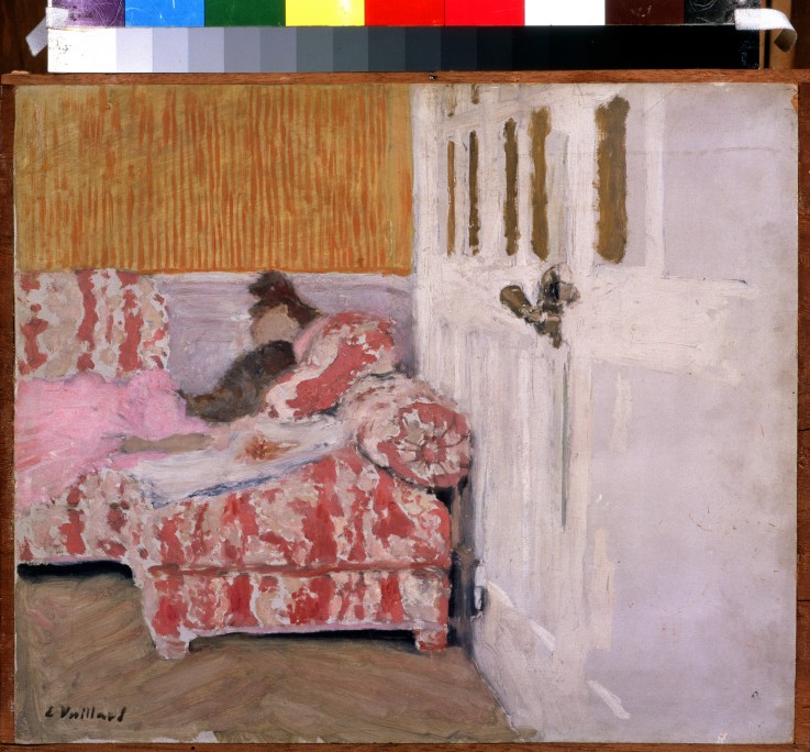 On the Sofa (The white room) de Edouard Vuillard