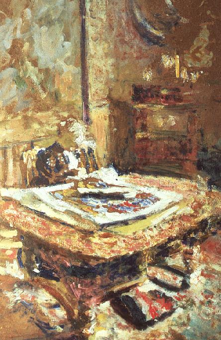 Interior, c.1906 (oil on card)  de Edouard Vuillard