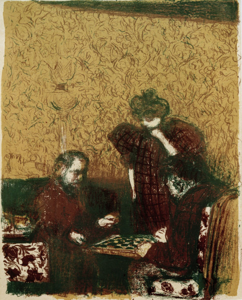 La partie de dames (Das Damespiel), de Edouard Vuillard