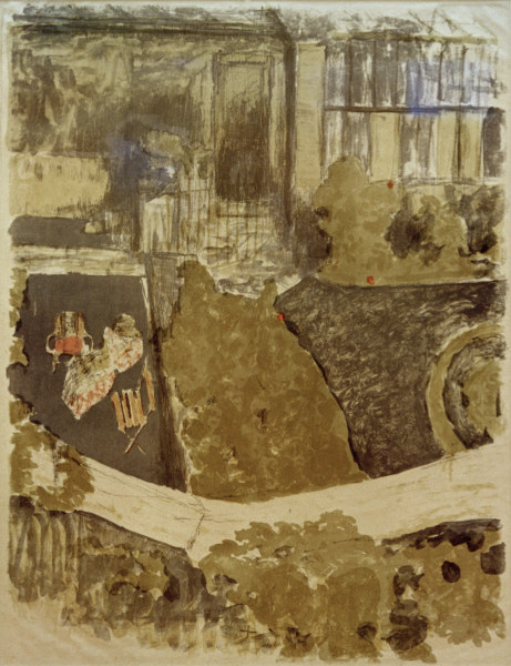 Le Jardin devant latelier (Der de Edouard Vuillard