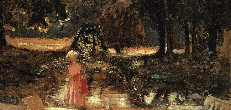 Mother and Child in a Park  de Edouard Vuillard