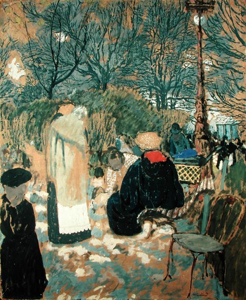 Park Scene (oil on canvas)  de Edouard Vuillard