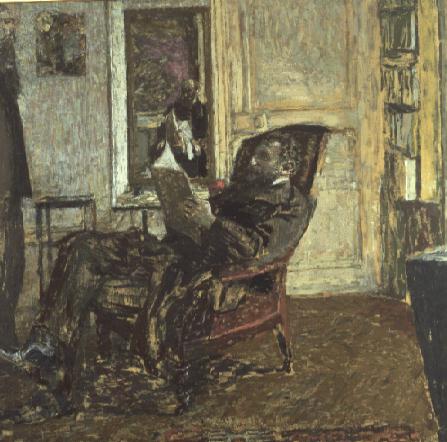 Portrait of Thadee Natanson (1868-1952) 1907-08 (oil on canvas)  de Edouard Vuillard
