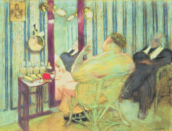 Sacha Guitry (1885-1957) in His Dressing Room, 1911-12 (pastel on paper)  de Edouard Vuillard