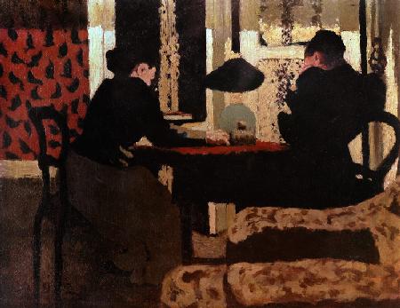 Women by Lamplight, 1892 (oil on canvas) 