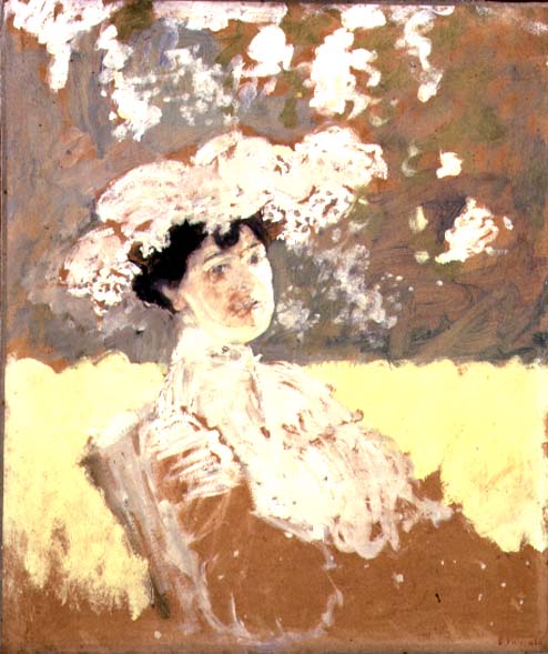 Woman with a Hat, 1901 (oil on board)  de Edouard Vuillard