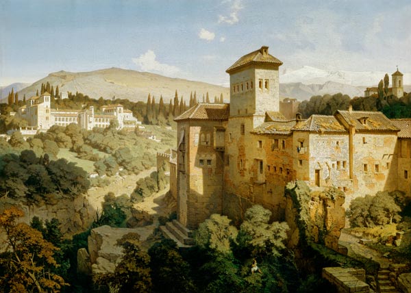 The Generalife at Granada. de Eduard Gerhardt
