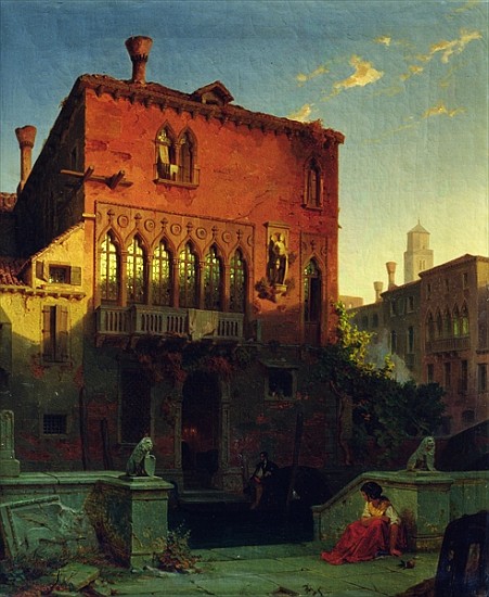 The House of Othello, the Moore in Venice de Eduard Gerhardt