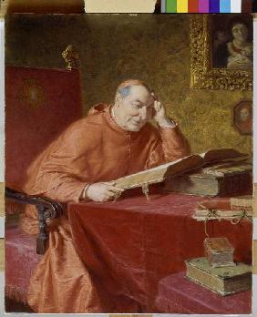 Lesender Kardinal.