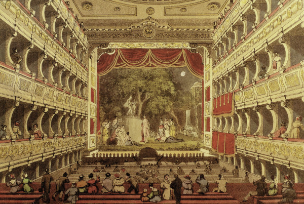 Vienna, Old Burgtheater, Interior de Eduard Gurk