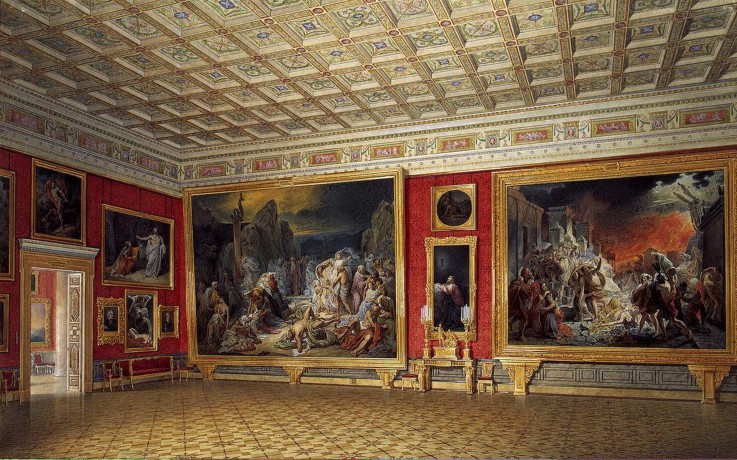 The Russian Painting Hall in the Hermitage in St. Petersburg de Eduard Hau