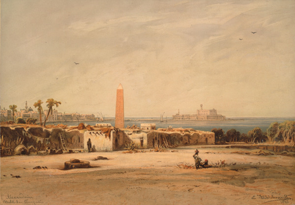 Alexandria , Obelisk de Eduard Hildebrand